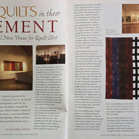 Quilting Arts Magazine August September 2008 Are Go Green Issue Quilted Pet Port - Picture 4 of 11